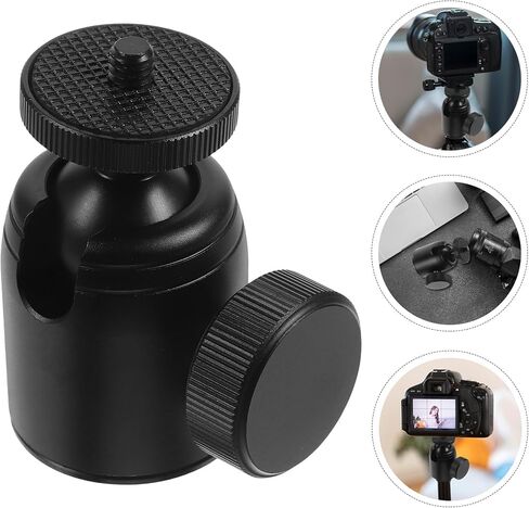 حامل ثلاثي القوائم للكاميرا ذو رأس كروي مع كاميرا DSLR صغيرة قابلة للدوران 360 درجة ومحول كاميرا الهاتف الذكي للبث المباشر والتصوير الفوتوغرافي للاستخدام الداخلي والخارجي in Kuwait