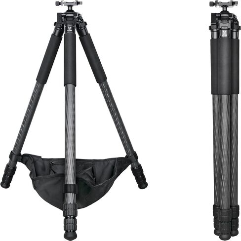 MK323 Carbon Fiber Tripod Ball Head Adapter for Hunting with Arca Swiss Quick-Release Mount, 360° Rotating for Photography, Hunting and Outdoor, 32mm Tube, Load 30kg/66lbs in Kuwait