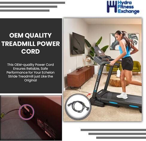 سلك طاقة بزاوية قائمة بطول 10 أقدام - كابل طاقة تيار متردد 16AWG عالي التحمل، مقاوم للحرارة ومرن - جهاز مشي بيضاوي الشكل، بديل لمعدات اللياقة البدنية in Kuwait