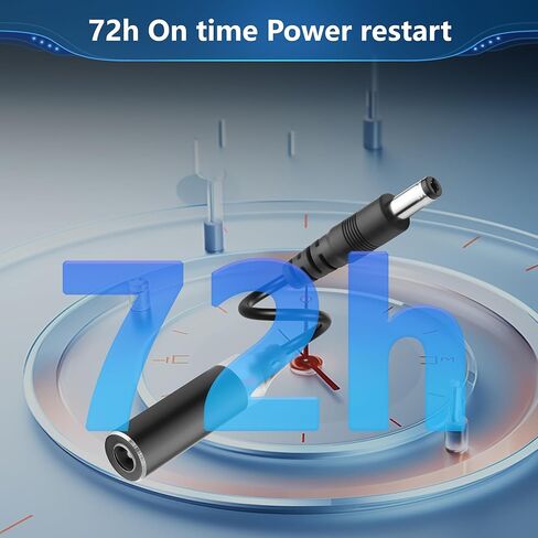 CERRXIAN 2PCS Router Rebooter DC Cable,DC5521 72-Hour Automatic Cable Restart,Suitable for DC5.5x2.1MM Interface Routers,Optical Cats, Monitoring,Switches and Other Equipment in Kuwait