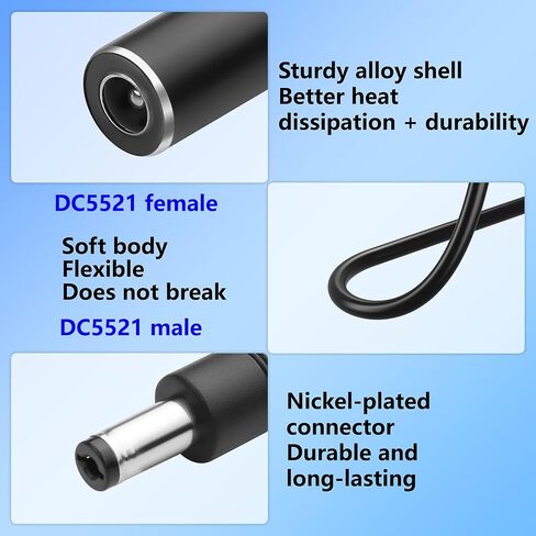 CERRXIAN 2PCS Router Rebooter DC Cable,DC5521 72-Hour Automatic Cable Restart,Suitable for DC5.5x2.1MM Interface Routers,Optical Cats, Monitoring,Switches and Other Equipment in Kuwait