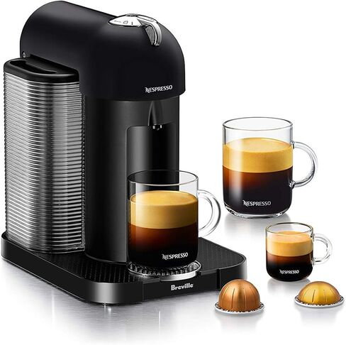 Nespresso Vertuo Coffee and Espresso Machine by Breville, 5 Cups, Black in Kuwait