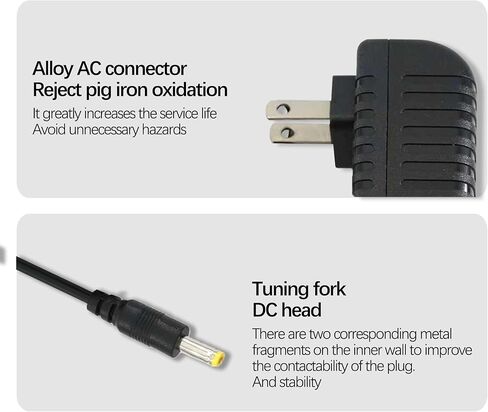 36W Power Adapter Charger, Compatible with Alexa Dot (3rd/4th Gen),Dot 5th Gen 2022, Echo Pop, Echo Show 5, Echo Spot, Kids Edition, 3.3FT Long Cable – Black in Kuwait