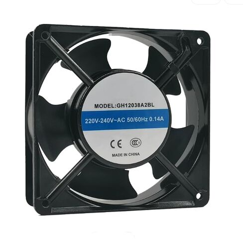 GH12038A2BL AC 220/240V 0.14A 50/60 هرتز 120x120x38mm مروحة تبريد in Kuwait