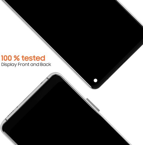 INCELL لهاتف Samsung Galaxy S10 استبدال شاشة Samsung S10 LCD SM-G973F G973U G973W LCD محول رقمي يعمل باللمس جزء إصلاح تجميع فضي مع إطار (بدون بصمة) in Kuwait