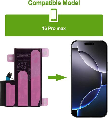 بطارية بديلة قابلة لإعادة الشحن 0 دورة S2218/16 Pro Max (4685 مللي أمبير، 3.878 فولت) متوافقة مع 16 Promax A3290 A3082 A3289 مع الأدوات in Kuwait