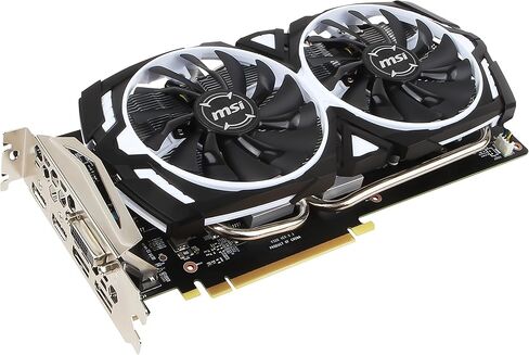 MSI Gaming GeForce GTX 1060 6GB GDRR5 192-bit HDCP Support DirectX 12 Dual Fan VR Ready OC Graphics Card (GTX 1060 Armor 6G OCV1) (Renewed) in Kuwait