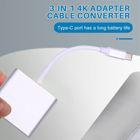 محول كابل محول من النوع C إلى متوافق مع 4K محول كابل من النوع C إلى محطة إرساء كابل USB HD المتوافقة in Kuwait