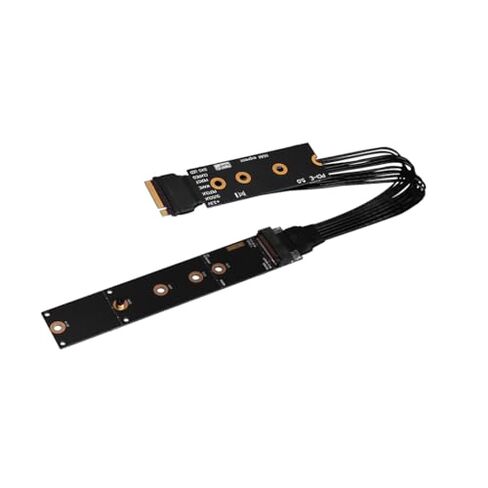 JMT M22EF-S PCIE5.0 X4 SSD Adapter Cable M.2 Mkey Extender 128Gbps Compatible with M.2 NVME 2280 22110 SSD (30CM) in Kuwait