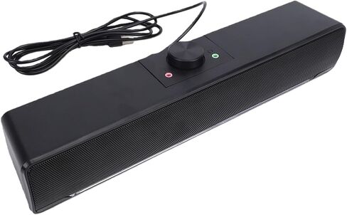 سماعات كمبيوتر GOWENIC، مكبر صوت بلوتوث 12.6 بوصة مع تحكم دوار في مستوى الصوت وإضاءة RGB ديناميكية، وصلة USB للكمبيوتر المحمول in Kuwait
