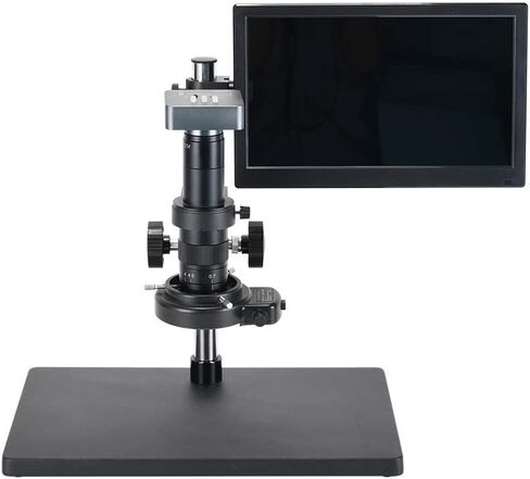 Microscope 48MP Industry Video Microscope Industrial Camera Kit with 11.6 Inches LCD Display Screen for Mobile Phone PCB Repair Measurement in Kuwait