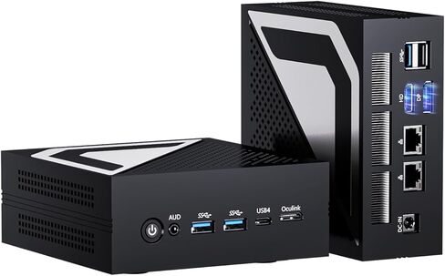 كمبيوتر صغير Ryzen AI 9 HX 470 (12 نواة | 86 قطعة علوية | Radeon 890M)، Win-11 Pro، 32G DDR5، 1T PCIE4.0 SSD، أجهزة كمبيوتر مكتبية صغيرة للألعاب مزدوجة 2.5G LAN، Oculink/USB 4.0 /Triple Display 8K/WiFi7 in Kuwait