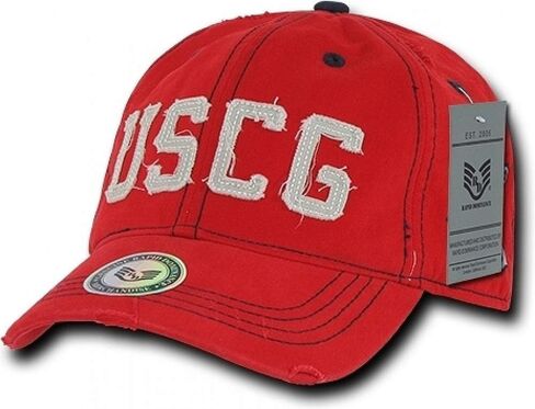 قبعة Rapiddominance USCG Southern Cal Vintage، باللون الأحمر in Kuwait