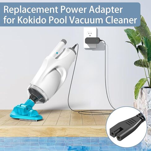 شاحن 5 فولت لمحول طاقة مكنسة Kokido المحمول باليد متوافق مع Kokido Xtrovac 100 110 200 Telsa 5 مكنسة حمام السباحة اللاسلكية القابلة لإعادة الشحن in Kuwait