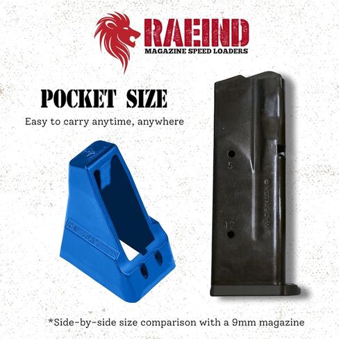 محمل السرعة RAEIND لمجلات Hi-Point C9 مقاس 9 مم الفردية، متوافق أيضًا مع مجلات Hi-Point 995-995TS، CF-380، C-9، 10TS Carbine، JCP40، JHP45 مقاس 9 مم in Kuwait
