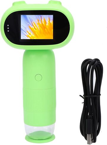 مجهر رقمي محمول للأطفال من Fafeicy، تكبير HD 1080P 1000X، شاشة IPS مقاس 2 بوصة، مجهر محمول للمنزل والفصول الدراسية in Kuwait