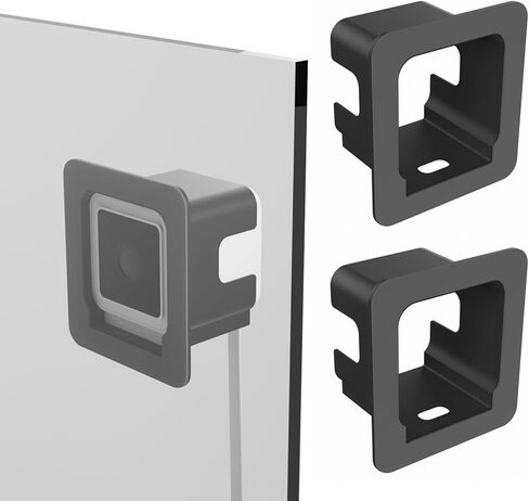 حامل نافذة مكون من قطعتين لكاميرا Wyze Cam v4 v3 og، من خلال استخدام الزجاج لكاميرا Wyze، حامل زجاجي نافذة لاصق للحيوانات الأليفة الزواحف والأسماك ومغذية الطيور النافذة، مادة بلاستيكية متينة in Kuwait