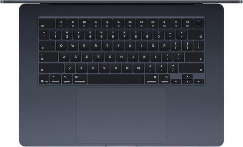 كمبيوتر محمول Apple MacBook Air مقاس 15 بوصة مزود بشريحة M5: شاشة Liquid Retina مقاس 15.3 بوصة وذاكرة موحدة سعة 24 جيجابايت ومحرك أقراص SSD سعة 512 جيجابايت وذاكرة منتصف الليل in Kuwait