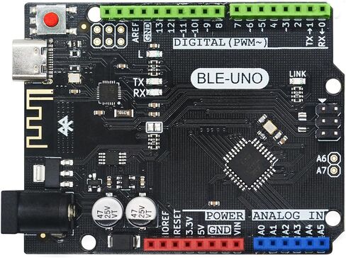 لوحة USB-C UNO R3، متوافقة مع Arduino، وحدة بلوتوث مدمجة، اتصال BLE 4.2 لاسلكي وUSB-C، وحدة تحكم دقيقة لمشاريع IoT الأولية لمشاريع DIY، تدعم Arduino IDE in Kuwait