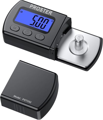 Proster 5g/0.01g Turntable Stylus Force Tracking Scale Phono Turntable Cartridge Pressure Gauge Tone Arm Scale Record Stylus Alignment with LCD Backlight for Tonearm Phono Cartridge in Saudi Arabia