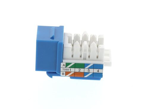 Cat6 Keystone Jack 90-Degree – Punch Down RJ45 Connector Insert for Wall Plates, Patch Panels, and Ethernet Patch Cables in Kuwait
