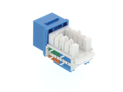 Cat6 Keystone Jack 90-Degree – Punch Down RJ45 Connector Insert for Wall Plates, Patch Panels, and Ethernet Patch Cables in Kuwait