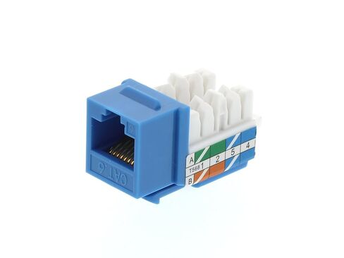 Cat6 Keystone Jack 90-Degree – Punch Down RJ45 Connector Insert for Wall Plates, Patch Panels, and Ethernet Patch Cables in Kuwait