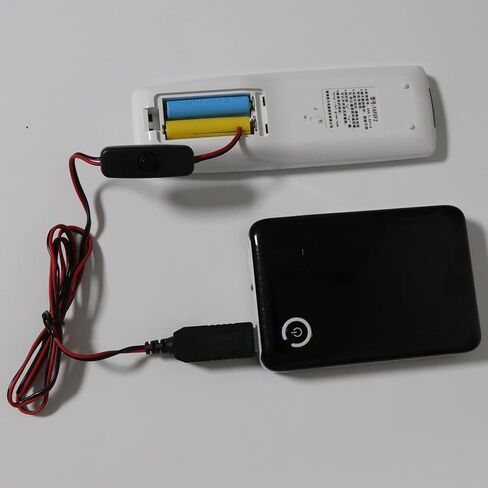 كابل إمداد طاقة USB ببطارية AA 3 فولت مع مفتاح تشغيل/إيقاف، استبدال قطعتين بطارية AA للراديو لعبة كهربائية على مدار الساعة، بطارية LED، كابل إمداد طاقة USB لاستبدال بطارية AA 3 فولت منزلية in Kuwait