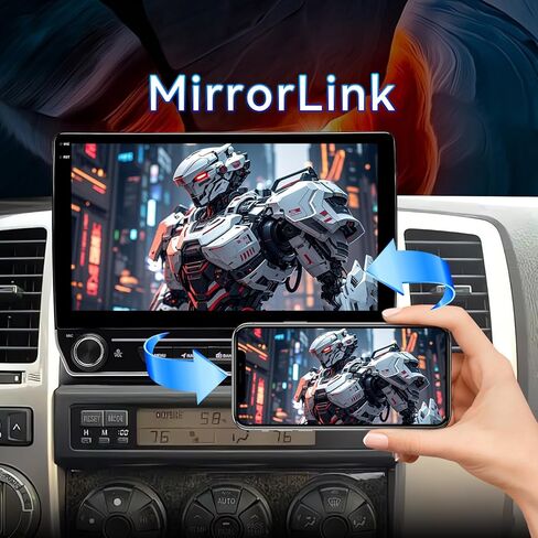 ستيريو راديو السيارة Android 14 متوافق مع Toyota 4Runner 2003-2009، شاشة لمس 10 بوصات CarPlay اللاسلكية ونظام Android التلقائي لتحديد المواقع والملاحة راديو FM ترقية بلوتوث HD كاميرا احتياطية 2 جيجابايت + 64 جيجابايت in Kuwait