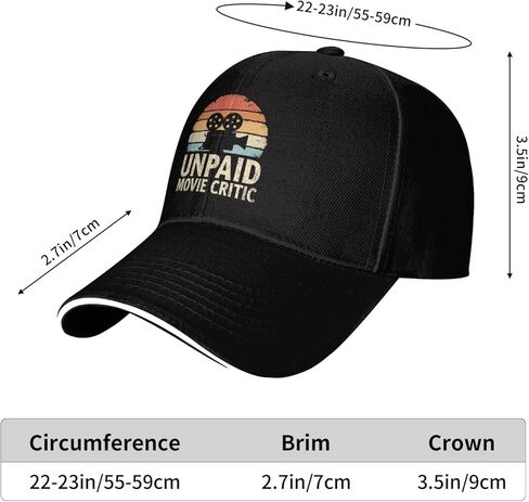 Unpaid Movie Critic Hat for Men Funny Dad Hat Funny Gifts for Men in Saudi Arabia