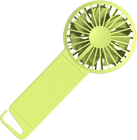 USB Folding Handheld Mini Fan Portable USB Fan for Home Office Travel Fluorescent Green and Foldable Design 85x35x193mm in Kuwait