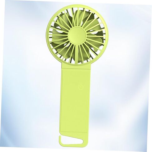 USB Folding Handheld Mini Fan Portable USB Fan for Home Office Travel Fluorescent Green and Foldable Design 85x35x193mm in Kuwait