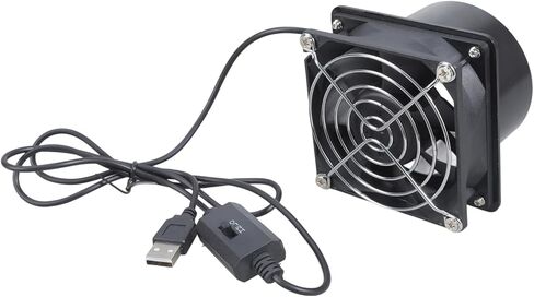 Adjustable USB Ventilation Blower Detachable Design 3 Speeds for Workshop Pet House Removable Ventilation Fan Indoor Exhaust Fan in Kuwait