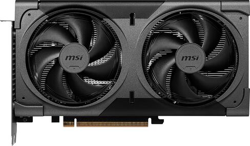 msi Gaming RTX 5060 Ti 16G Ventus 2X OC Black Plus Graphics Card (16GB GDDR7, 128-bit, Extreme Performance: 2617 MHz, DisplayPort x 3 2.1a, HDMI 2.1b, NVIDIA Blackwell Architecture) in Kuwait
