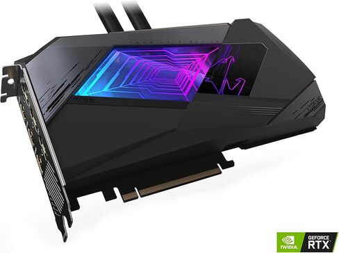 بطاقة رسومات GIGABYTE AORUS GeForce RTX 3080 XTREME WATERFORCE 10G، نظام تبريد WATERFORCE، 10 جيجابايت 320 بت GDDR6X، بطاقة فيديو GV-N3080AORUSX W-10GD in Kuwait