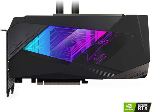 بطاقة رسومات GIGABYTE AORUS GeForce RTX 3080 XTREME WATERFORCE 10G، نظام تبريد WATERFORCE، 10 جيجابايت 320 بت GDDR6X، بطاقة فيديو GV-N3080AORUSX W-10GD in Kuwait