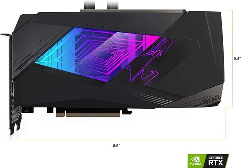 بطاقة رسومات GIGABYTE AORUS GeForce RTX 3080 XTREME WATERFORCE 10G، نظام تبريد WATERFORCE، 10 جيجابايت 320 بت GDDR6X، بطاقة فيديو GV-N3080AORUSX W-10GD in Kuwait