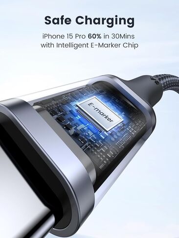 شاحن سريع UGREEN 45W GaN ذو 3 منافذ + كابل شحن سريع 100W USB-C إلى USB-C (عبوتان) - حزمة شحن فائقة PD/PPS عالمية لأجهزة الكمبيوتر المحمول والهاتف والكمبيوتر اللوحي in Kuwait