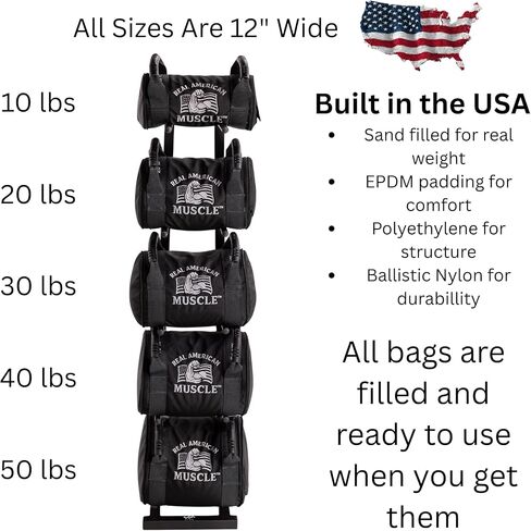 Weighted Sandbag – Compact 12" Design for Explosive Kettlebell-Style Training – Heavy Duty Strength & Conditioning Bag in Kuwait