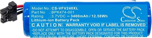 Cameron Sino Battery for Verifone 3GBWC, V240m Plus PN:Verifone BPK474-001, BPK474-001-03-B 3400mAh / 12.58Wh in Kuwait