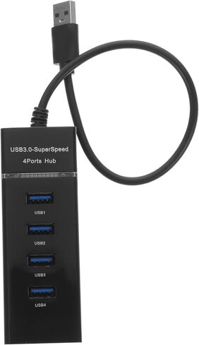 منافذ USB Hub Splitter محول متعدد التوسع مع مؤشر LED للحماية من التحميل الزائد متوافق مع نظام التشغيل Windows ودعم USB الخلفي in Kuwait