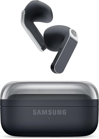 سماعات أذن Samsung Galaxy Buds 4 (2026) AI True Wireless Bluetooth، إلغاء الضوضاء، صوت عالي الدقة، مكبر صوت أحادي الاتجاه، ملاءمة جديدة، IP54، ترجمة حية، أسود (متجدد) in Kuwait