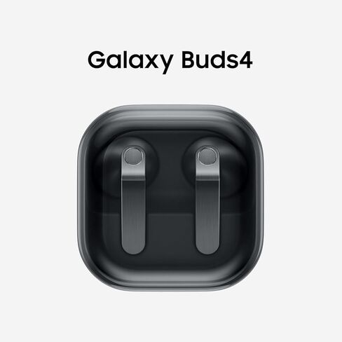 سماعات أذن Samsung Galaxy Buds 4 (2026) AI True Wireless Bluetooth، إلغاء الضوضاء، صوت عالي الدقة، مكبر صوت أحادي الاتجاه، ملاءمة جديدة، IP54، ترجمة حية، أسود (متجدد) in Kuwait