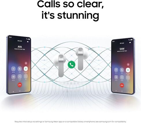 سماعات أذن Samsung Galaxy Buds 4 (2026) AI True Wireless Bluetooth، إلغاء الضوضاء، صوت عالي الدقة، مكبر صوت أحادي الاتجاه، ملاءمة جديدة، IP54، ترجمة حية، أسود (متجدد) in Kuwait