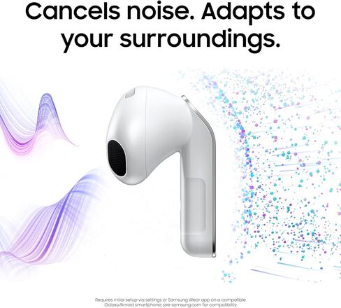 سماعات أذن Samsung Galaxy Buds 4 (2026) AI True Wireless Bluetooth، إلغاء الضوضاء، صوت عالي الدقة، مكبر صوت أحادي الاتجاه، ملاءمة جديدة، IP54، ترجمة حية، أسود (متجدد) in Kuwait