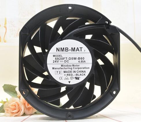 5920FT-D5W-B60 172X150X51MM 24V 4.8A 4300RPM 355.2CFM مروحة تبريد بسلكين in Kuwait