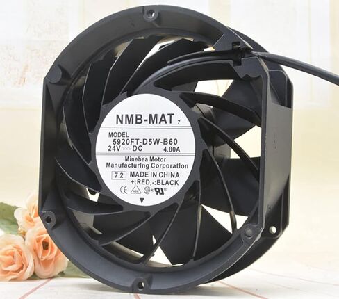 5920FT-D5W-B60 172X150X51MM 24V 4.8A 4300RPM 355.2CFM مروحة تبريد بسلكين in Kuwait