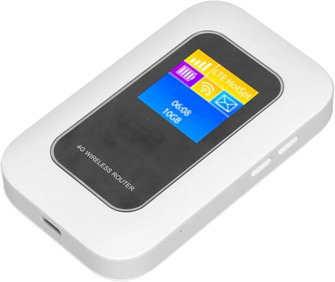 جهاز توجيه واي فاي محمول من سوراندي، نقطة اتصال واي فاي متنقلة 4G LTE، نقطة اتصال بفتحة بطاقة SIM، سرعة تنزيل 150 ميجابت في الثانية مع دعم 10 مستخدمين، مثالي للسفر، B1 B3 B5 B7 B8 B20 B38 B40 B41 in Kuwait