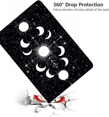 Case for 6.8" Kindle Paperwhite(11th Generation-2021) and Kindle Paperwhite Signature Edition,Auto Wake/Sleep,Slim Adjustable Viewing Angle Stand.Moon Phases in Space in Kuwait