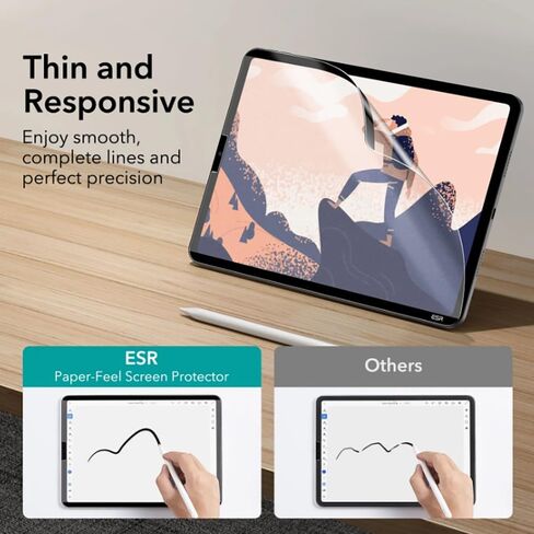 [1 Pack] Magnetic Paper Screen Protector Compatible with Lenovo Tab P12, Matte PET Film that look like Drawing and Notetaking like on Paper in Kuwait